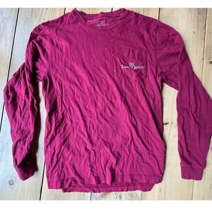 Lauren James Womens Long Sleeve Pocket T Shirt. Dog Water Boat USA. Small